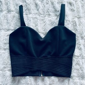 Charlotte ruse black crop top size L